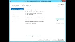 Windows Server 2012 Active Directory Domain Services (ADDS) second Domain controller