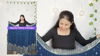 heavy lehenga from meesho 😧😲 || meesho lehenga || anutechnology