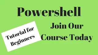 Powershell Scripts -  Learn It Today