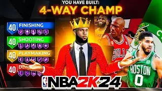 BEST GAME BREAKING GUARD BUILD in NBA 2K24! *NEW* 4-WAY CHAMP BUILD IN NBA 2K24! BEST BUILD 2K24!