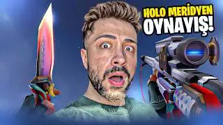 THE FIRST TROUBLE WITH THE NEW HOLO MERIDIAN SET! (Valorant Holo Meridian Gameplay)