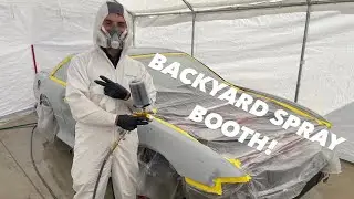 PAINTING THE S14 IN THE BACKYARD DIY!