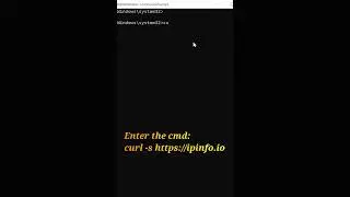 Show my public IP address in Windows command prompt 