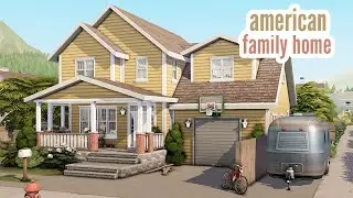american family home \\ The Sims 4 speed build