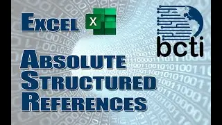 Microsoft Excel - Absolute Structured References
