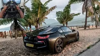BMW i8 - Forza Horizon 5 | Logitech g920 gameplay