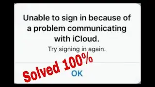 iOS 14 unable to sign in because of a problem communicating with iCloud.