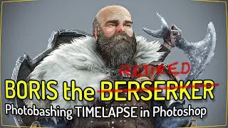 Boris the Berserker Photobash Timelapse