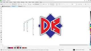 DK logo Design in CorelDraw (BoldVisionHub)