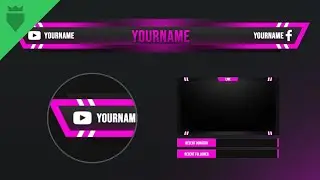 Pink Player (Stream Overlay | Speed Art + Template) | FREE