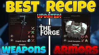 BEST Weapon & Armor Recipes in Roblox The Forge (Peak Cave Ores!)