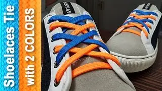How To Lace Shoes with 2 COLORS of Laces