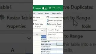 Convert Excel Table to Range – No VBA Needed 