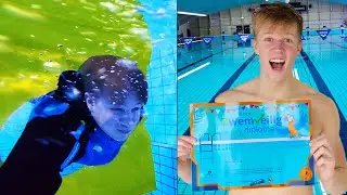 Ik probeerde zwemdiploma C te halen