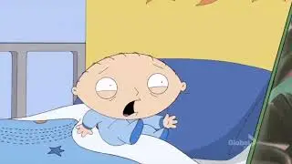 Stewie scared of picture Green Screen