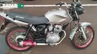 Motociclista sem habilitação e com diversas irregularidades tem veículo apreendido em Toledo