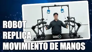 Brazo robot que replica los movimientos de las manos