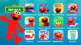 Sesame Street All Game List: Alphabet Kitchen,Elmo Loves ABCs,123s,Gamers Club+,Potty Time With Elmo