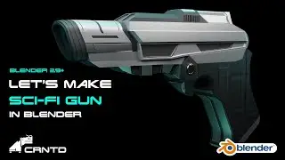 Make Sci-Fi Gun In Blender | Part 1 | Hard Surface Sci-Fi Weapon | Blender Tutorial
