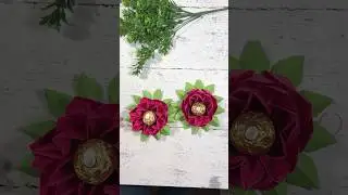 Flor  de papel para regalar a mamá/ fácil de hacer