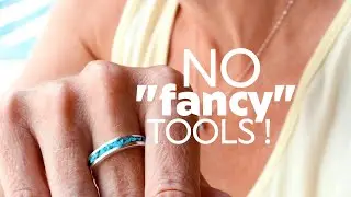 How I make Turquoise Inlay Silver Ring : Ring Tutorial