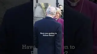 King Charles dodges a question about Harry and Meghan #princeharry #meghanmarkle #kingcharles