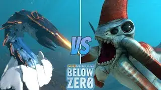 Ice Worm VS Reaper Leviathan || Subnautica Below Zero