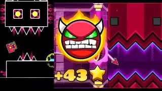THE MAIN DEMONS [8/9 COINS] GEOMETRY DASH | ANDREXEL