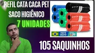 Refil Cata Caca Pet Saco Higiênico 7 unidades (105 saquinhos)