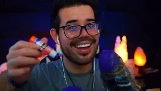 ASMR Glue Stick on Mic ( Satisfying Sticky Sounds )