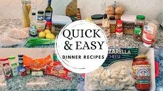 QUICK AND EASY DINNER RECIPES // 4 easy dinner ideas for the whole family