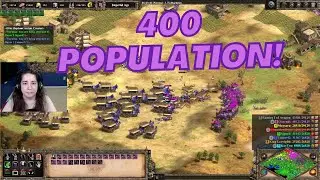 AoE2 - Huge Map With 400 Population!