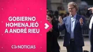 ASÍ FUE EL HOMENAJE que recibió André Rieu en La Moneda: Pdte. Boric le entregó premio