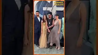 Chris Evans welcomes Dhanush at GRAYMAN Premiere 🔥 