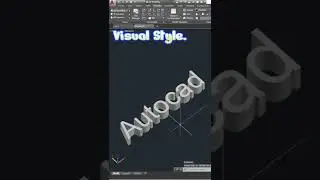 Autocad How to create 3D text very easily and quickly way. short