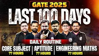 GATE 2025 Preparation Strategy | GATE Aptitude & Maths | How to Get Single Digit Rank in GATE Exam