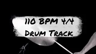 1 Hour 110 BPM - 4/4 Drum Track - Drum Loop - Metronome - Drum Beat