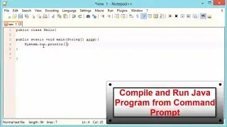 How to Compile and Run Java Program from Command Prompt