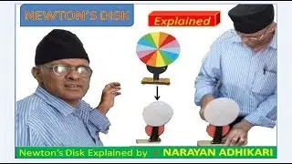 Newton's Disk / disc home experiment rotation | Science teacher Narayan Adhikari | Narayan Adhikary