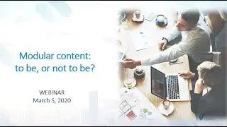 VISEVEN | Webinar | 2021| Modular content