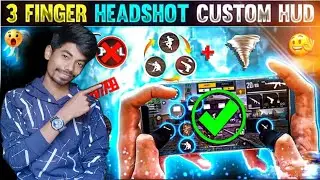 3 finger coustom hud setting free fire India | best 3 finger coustom hud setting | costom hud ff