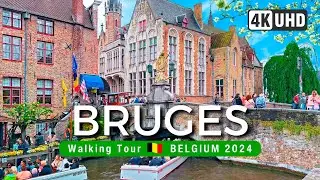 BRUGES Walking Tour 4K 🧇 BELGIUM 2024 🇧🇪 BRUGGE Walk