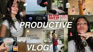 PRODUCTIVE VLOG: 5am hot yoga, café, cleaning, self care, makeup, vitamins & supplements! ᡣ𐭩｡ꪆৎ˚⋅*