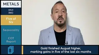 Gold has made gains in five of the last six months. 8/30/24