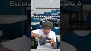 Eu com o meu material escolar quando ele é novo VS depois de um tempo: kakakakakaka #shorts