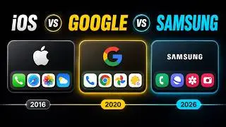 iOS vs Google vs Samsung Icons (2016 vs 2020 vs 2026) | Complete Evolution Comparison