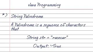 How to Check if a String is a Palindrome in Java