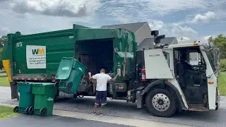Waste Management Mack LEU McNeilus MSL Garbage Truck With A Fast Tipper