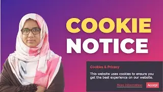 How to add cookie notice in wordpress website | GDPR cookie consent
