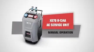 The manual operation of X570 A/C recovery machine